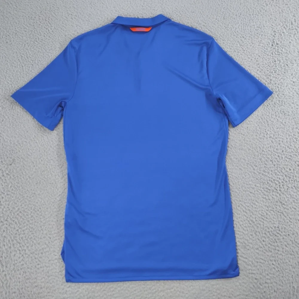 Florida Gators Shirt Mens Small Blue Dri Fit Jordan Polo Striped